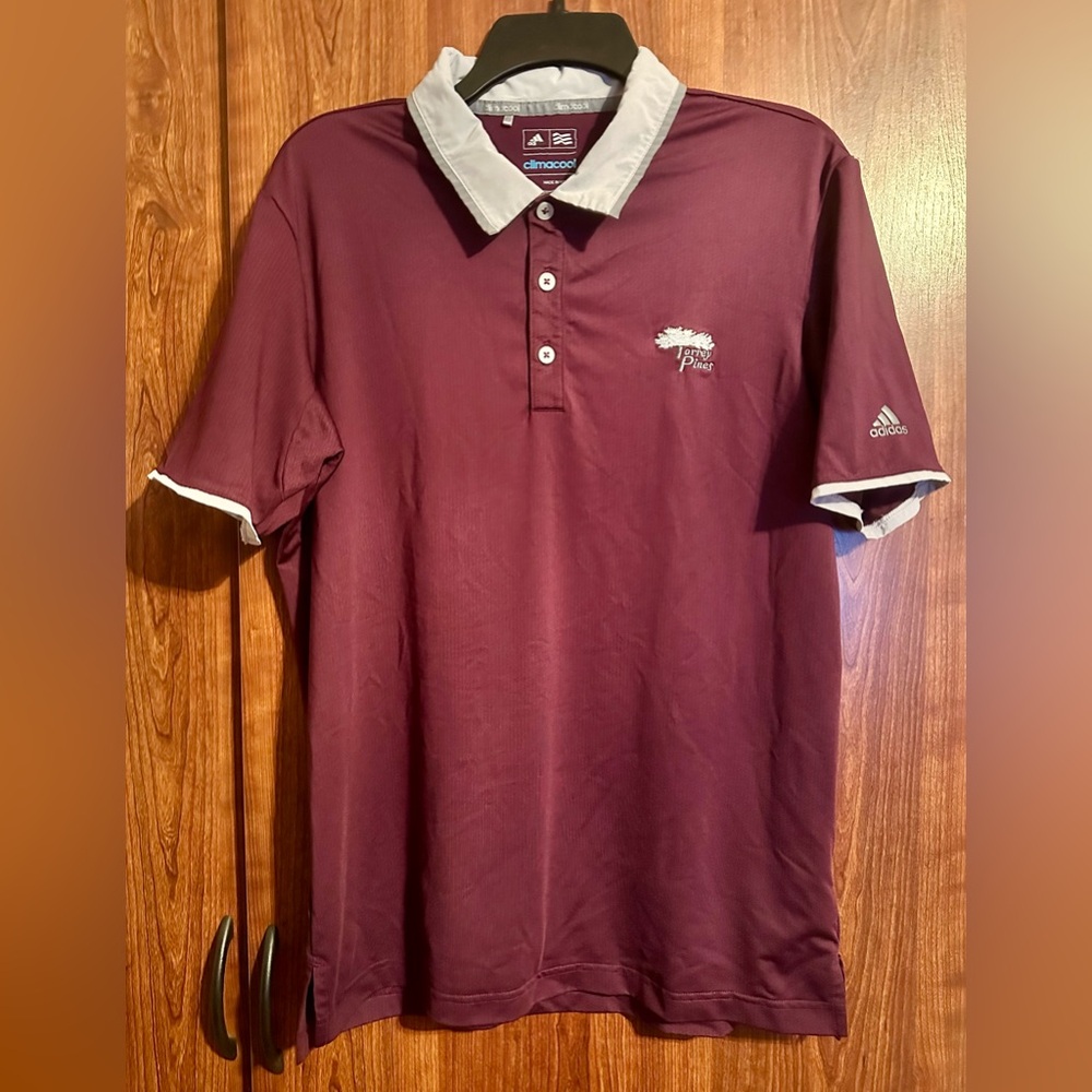 TORREY PINES Authentic ADIDAS Clima Cool GOLF Polo Shirt Men's Size MEDIUM